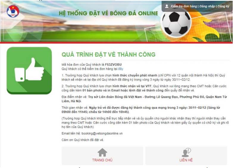 Hướng dẫn mua vé bóng đá online Việt Nam – Malaysia (AFF SUZUKI CUP 2018)